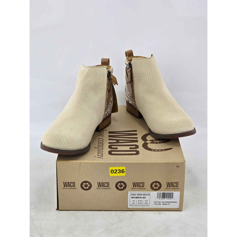 Spenco Dove Creek Boots Women 8D Mesa PT Perforated Suede Aztec - New